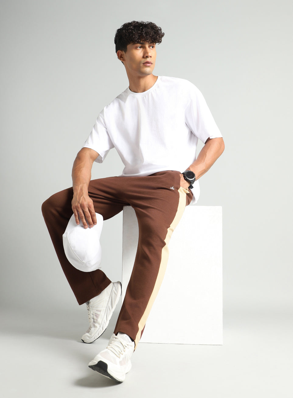 Men's Brown Colourplay Trackpants