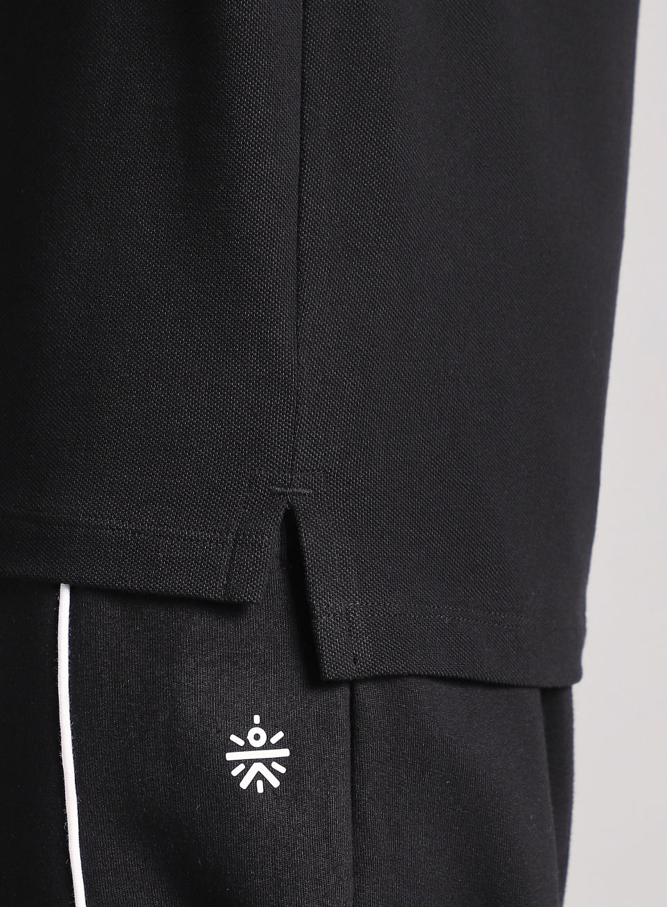 Men's Black Athletic Club Polo T-Shirt