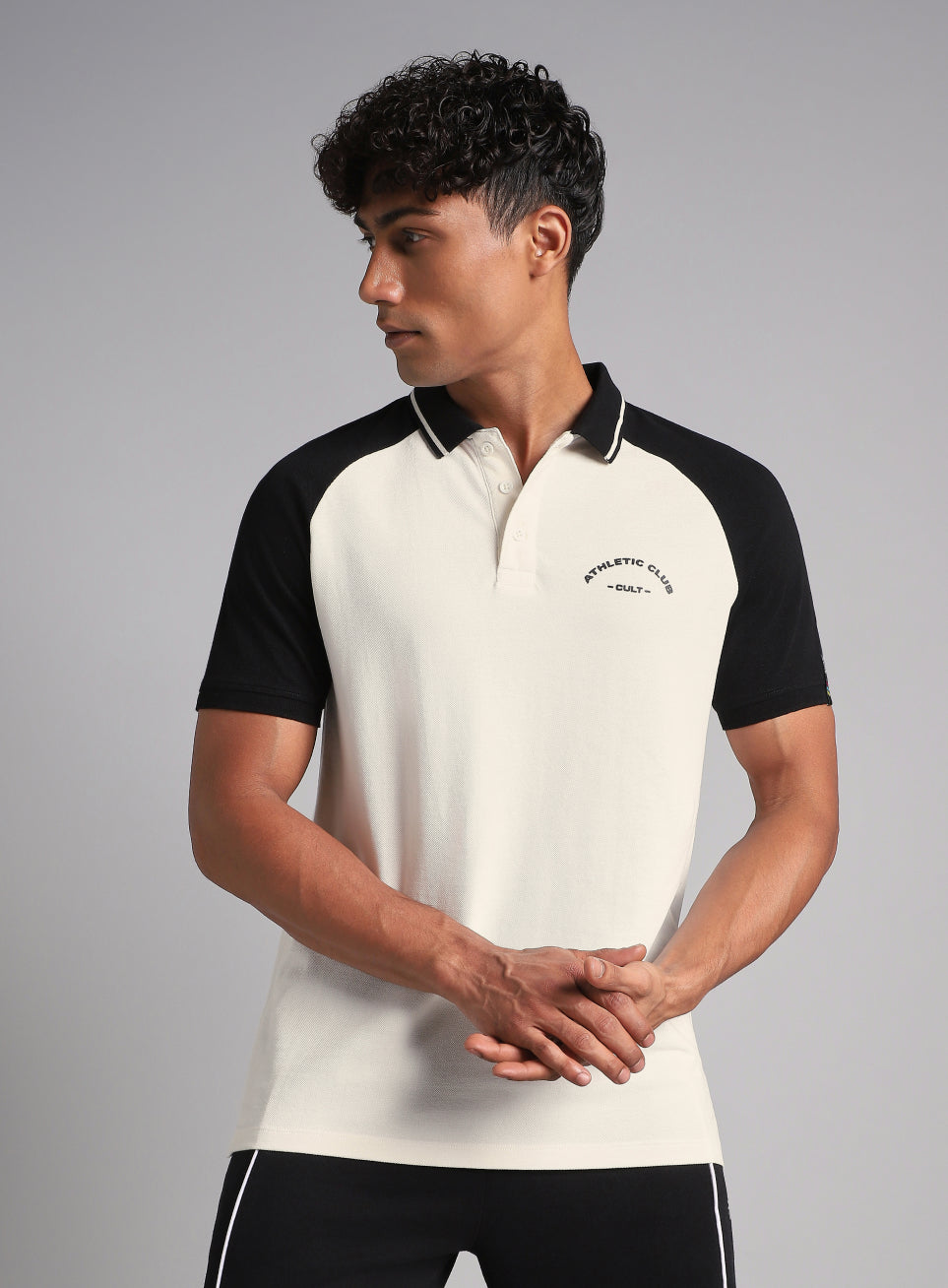 Men's Off White Athletic Club Polo T-Shirt