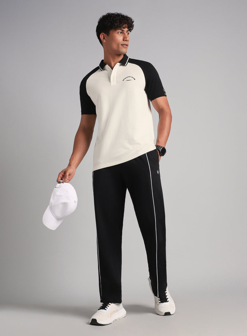 Men's Off White Athletic Club Polo T-Shirt