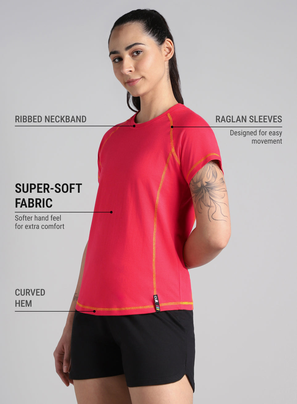 Women's Red Power Line T-shirt