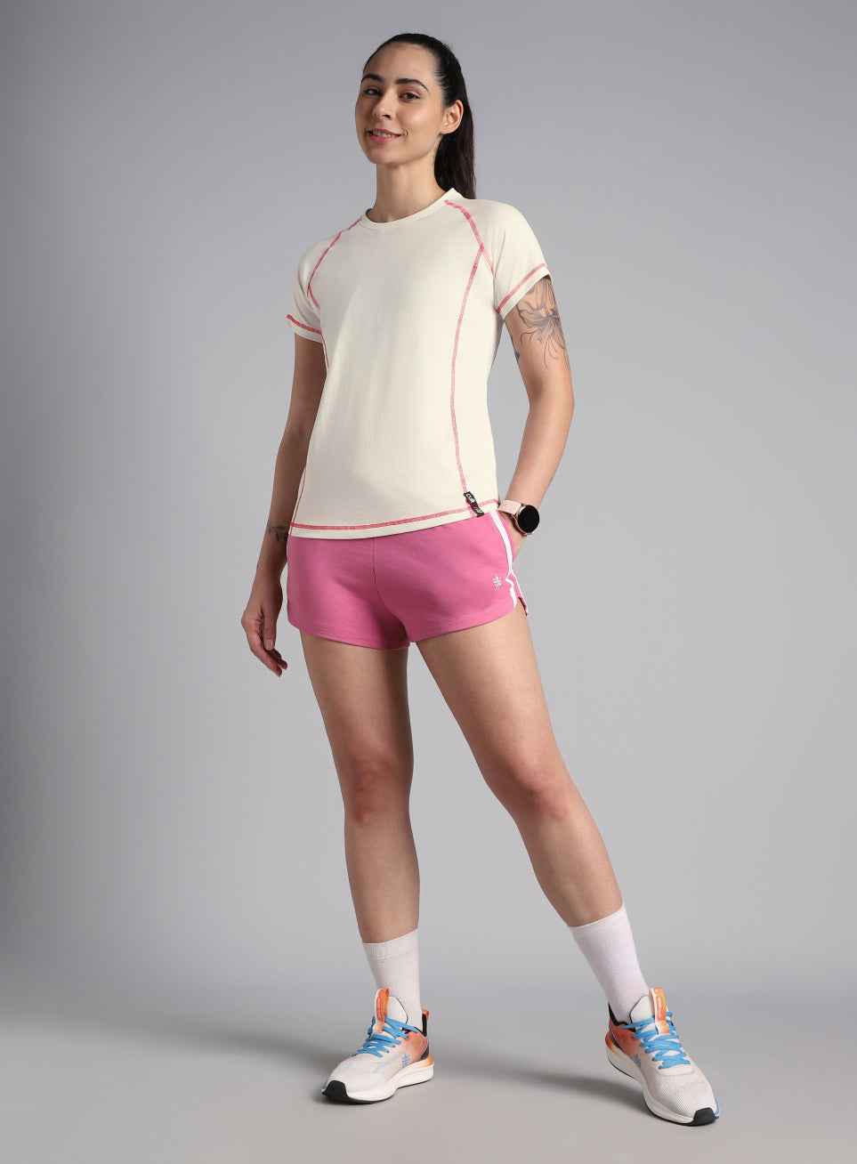 Women's Off White Power Line T-shirt