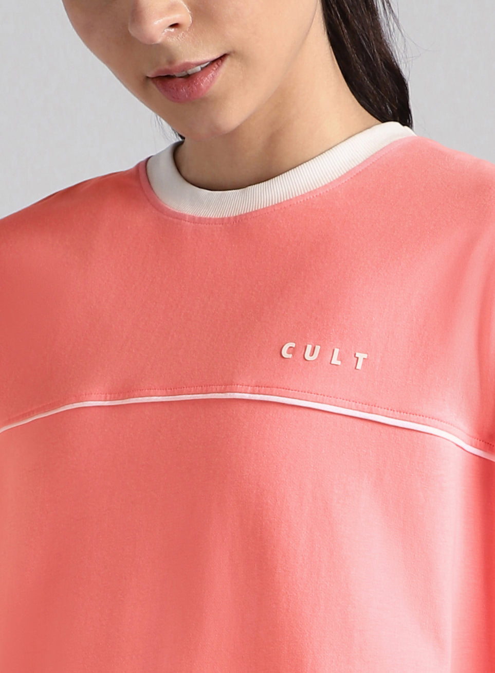 Women's Pink Cult Classic Oversized Fit T-shirt