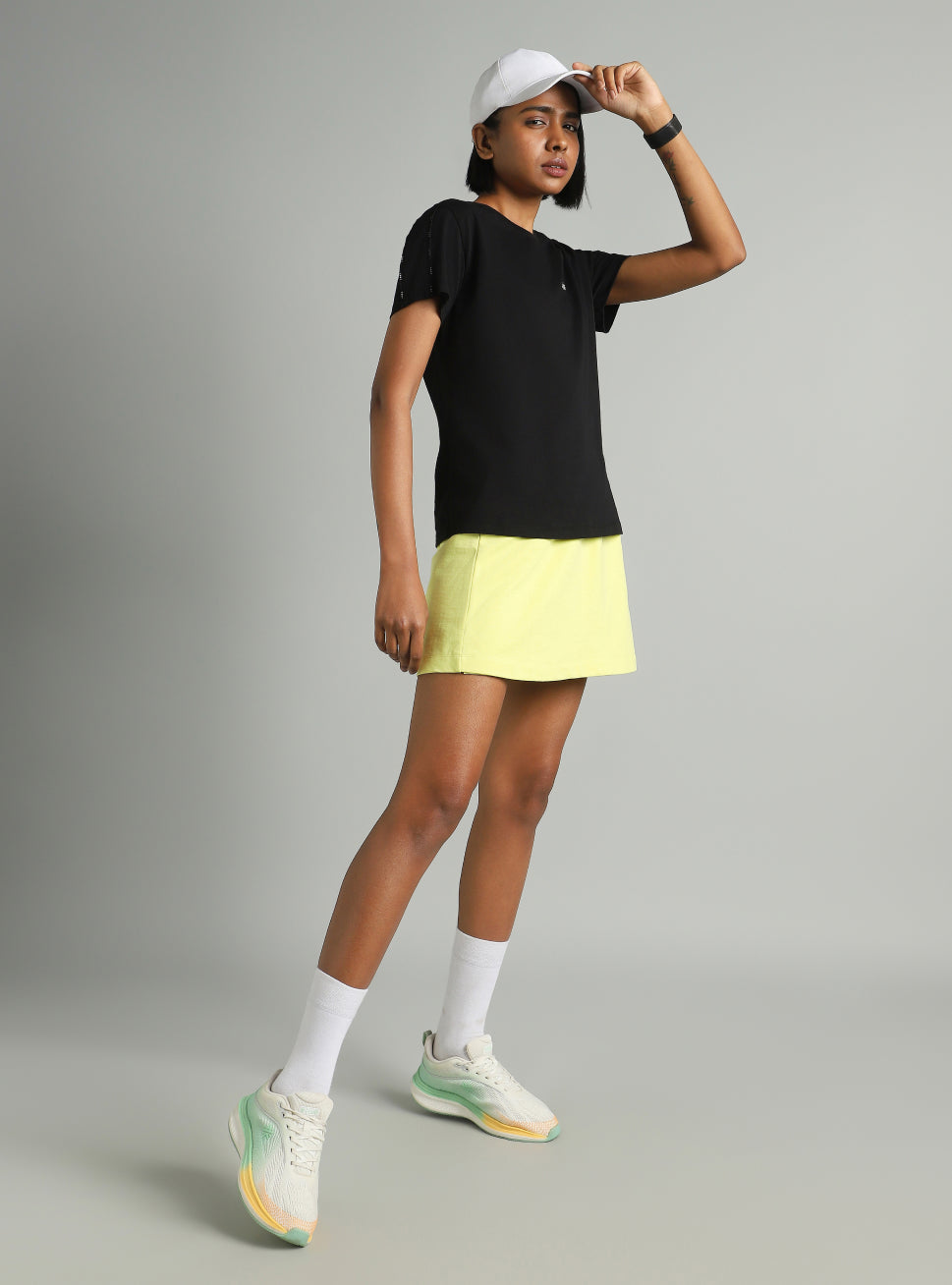 Women's Black Panel Play T-shirt