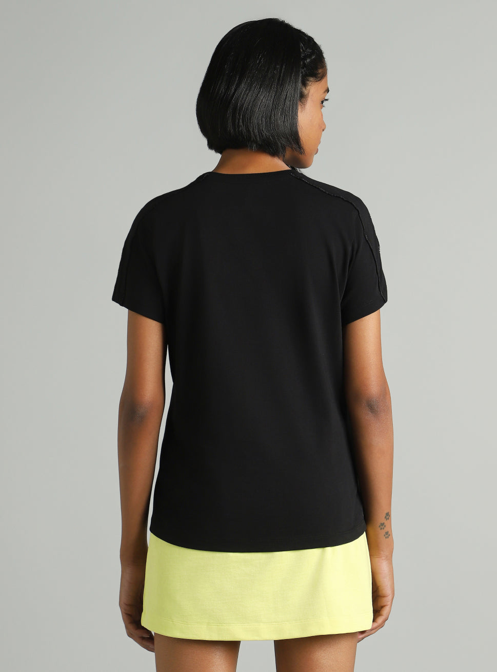 Women's Black Panel Play T-shirt