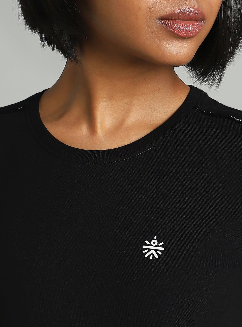 Women's Black Panel Play T-shirt