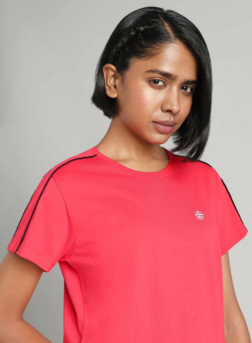 Women's Red Panel Play T-shirt