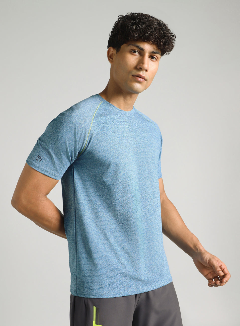 Men's Blue Training Sculpted T-shirt