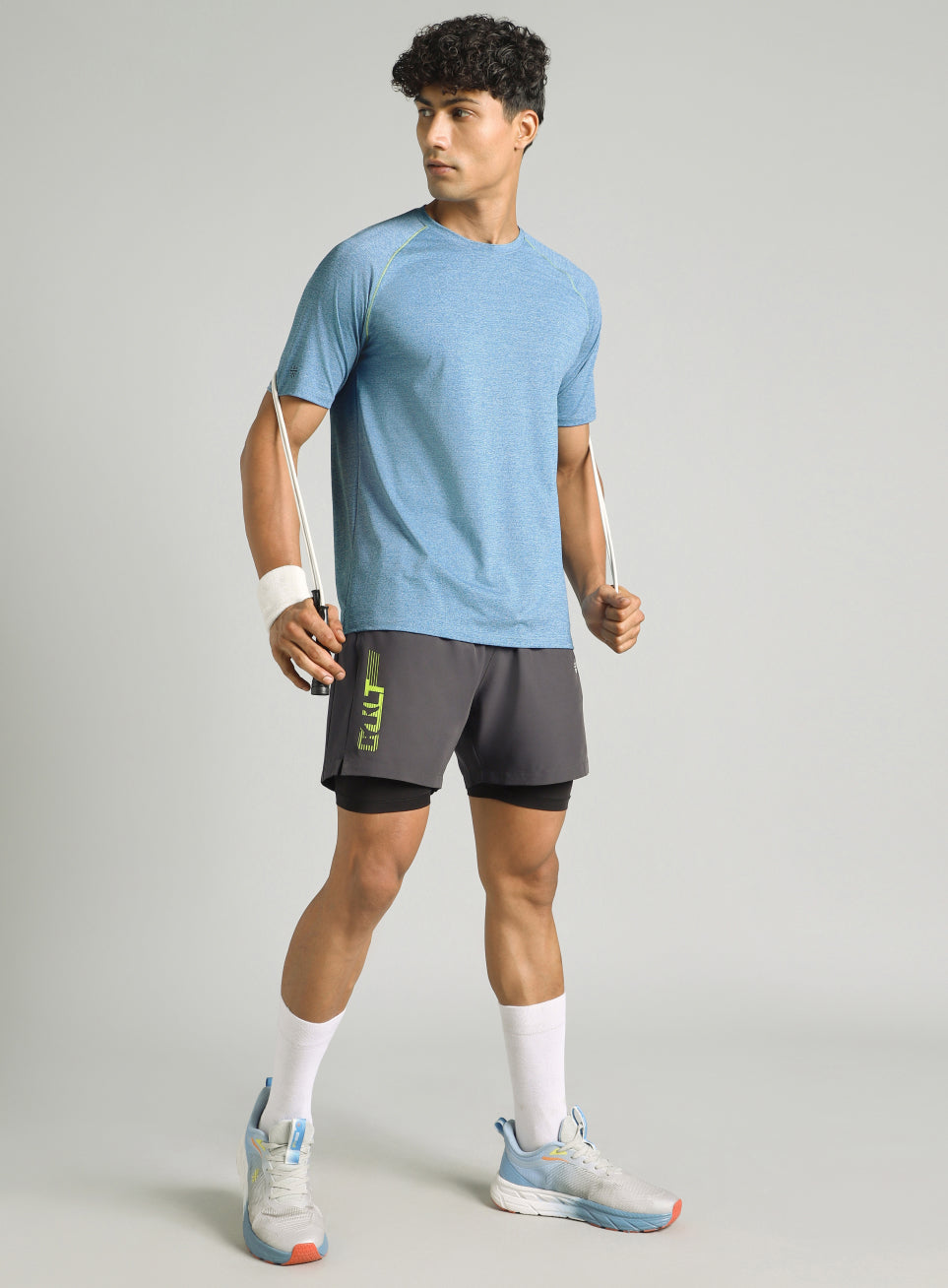 Men's Blue Training Sculpted T-shirt