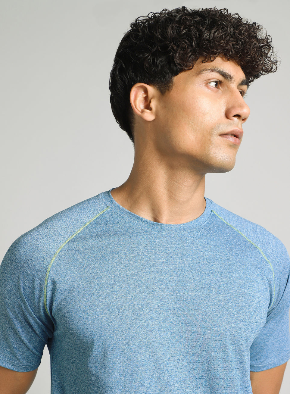 Men's Blue Training Sculpted T-shirt