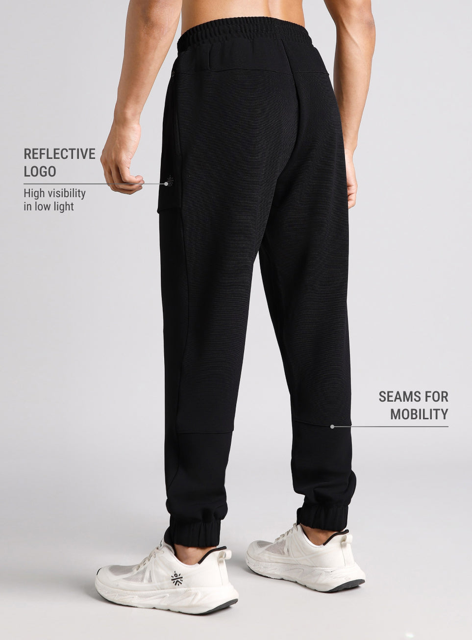 Men's Terrain Black Running Joggers