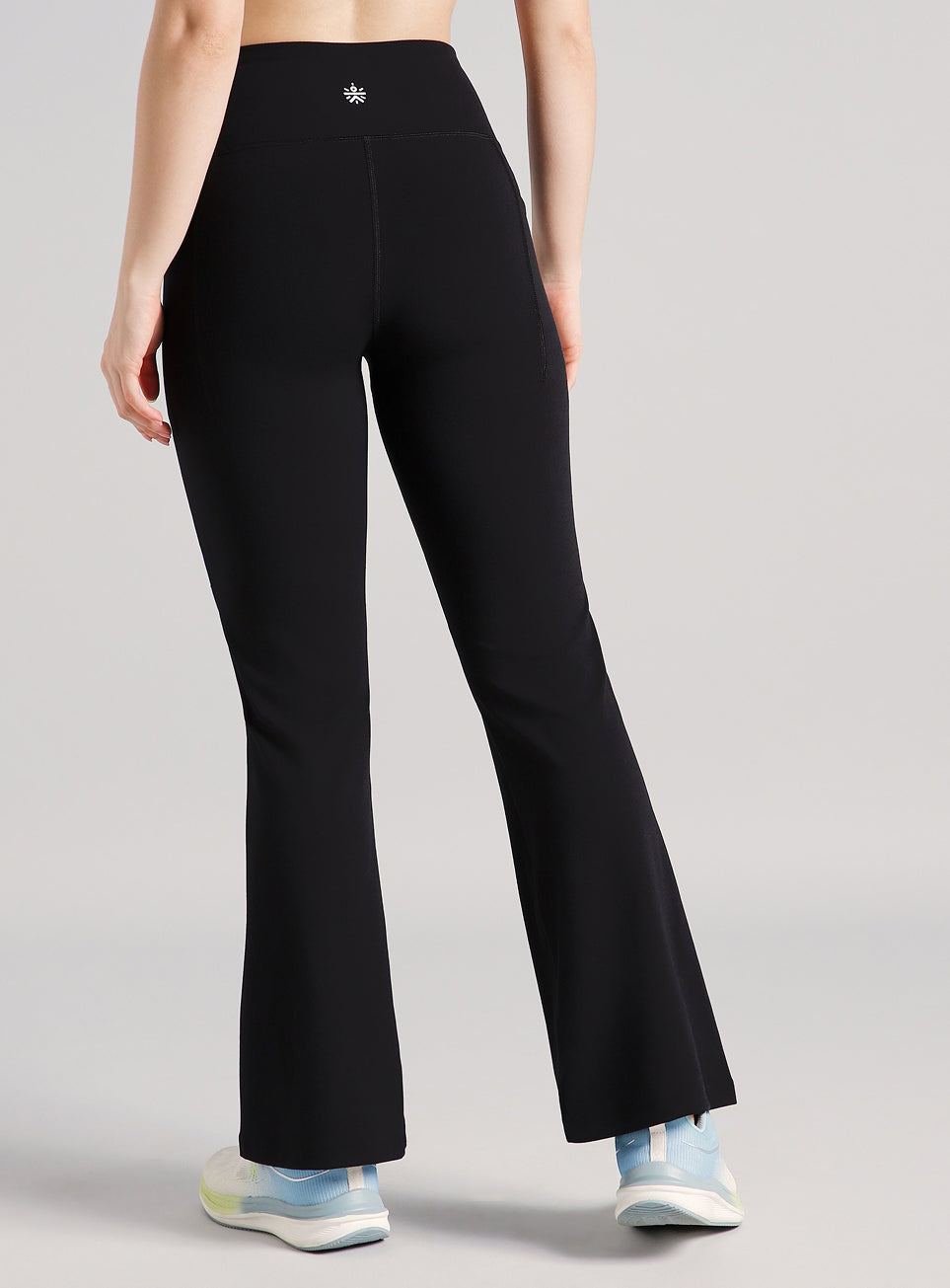 Women's Black Power Pop Training Flarepants