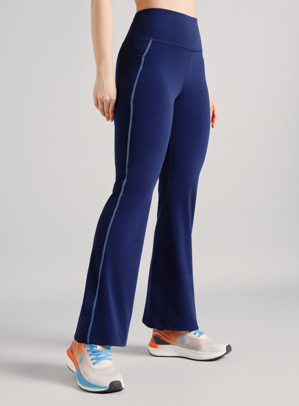 Women's Blue Power Pop Training Flarepants