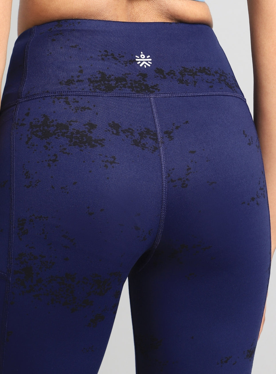 Women's Blue Training Printed COMFlex Flarepants