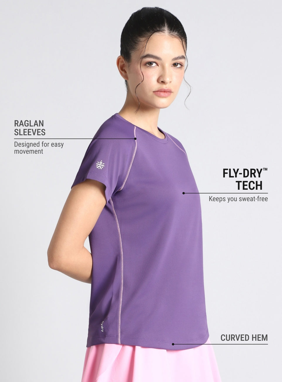 Women's Purple Train All Format T-shirt