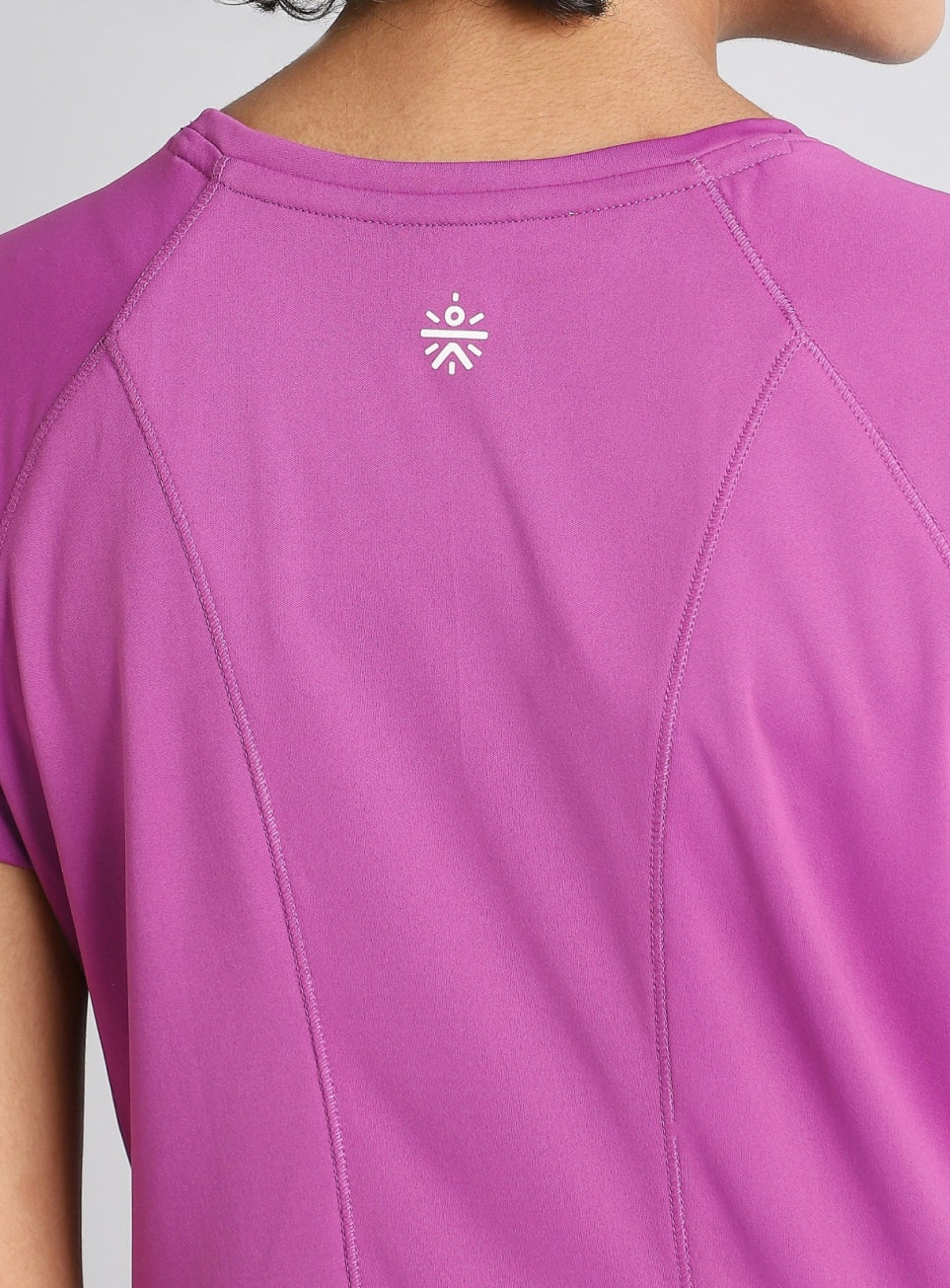 Women's Pink Mesh Contour Training T-shirt