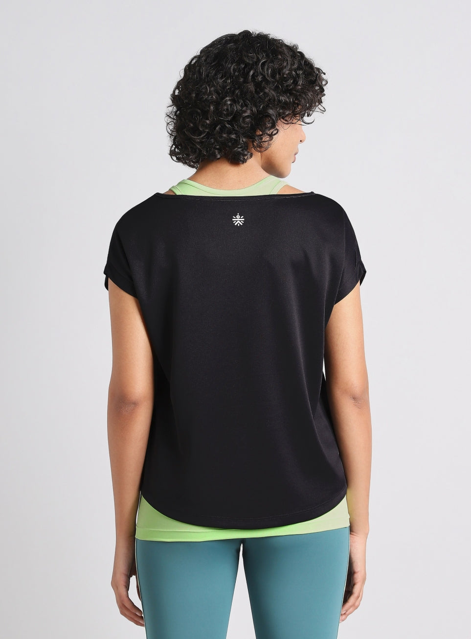 Women's Black Tank Layered Training T-shirt