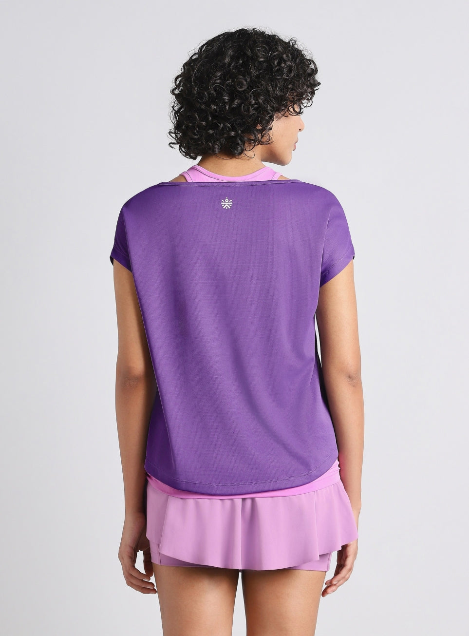 Women's Purple Tank Layered Training T-shirt