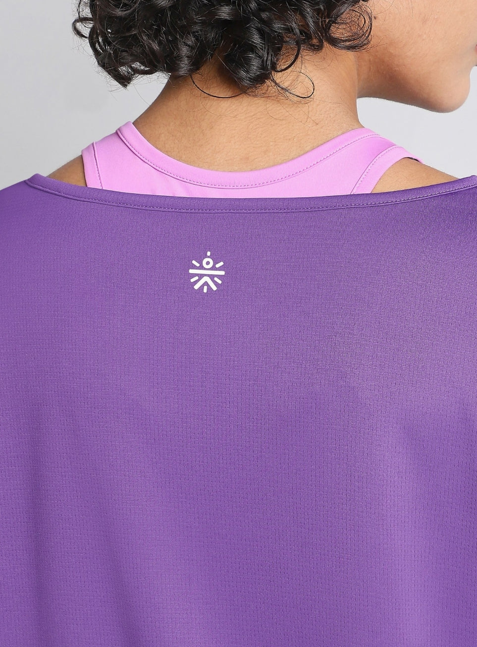 Women's Purple Tank Layered Training T-shirt