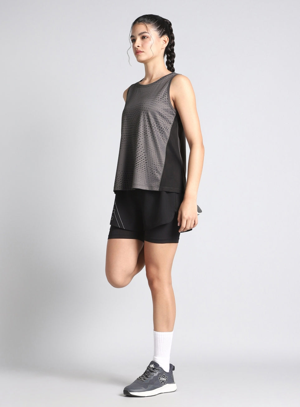 Women's Grey Dynamic Move Training Tank