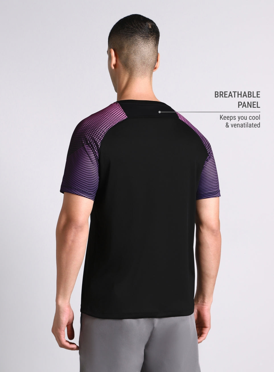 Men's Black Pop Up Training Essential T-shirt