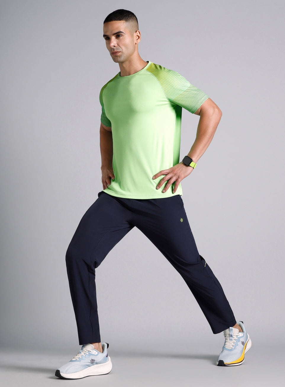 Men's Lime Pop Up Training Essential T-shirt