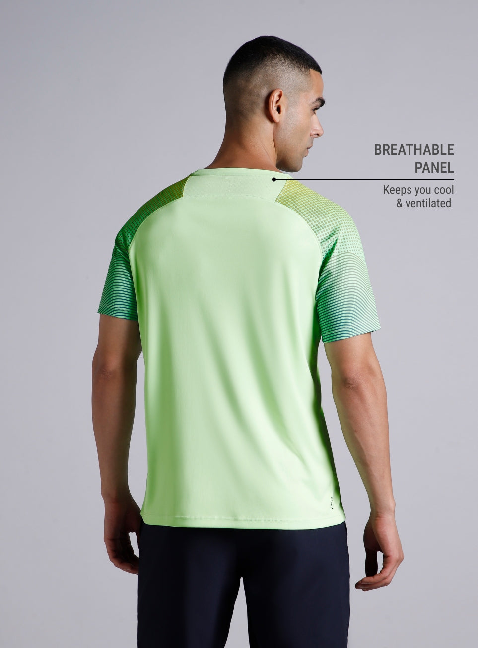 Men's Lime Pop Up Training Essential T-shirt