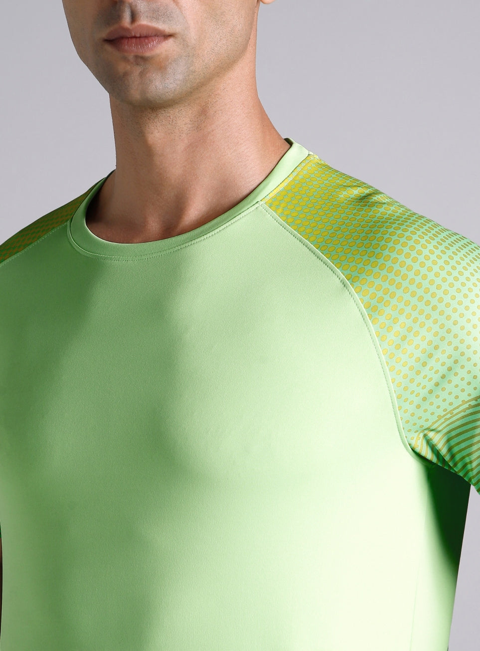 Men's Lime Pop Up Training Essential T-shirt