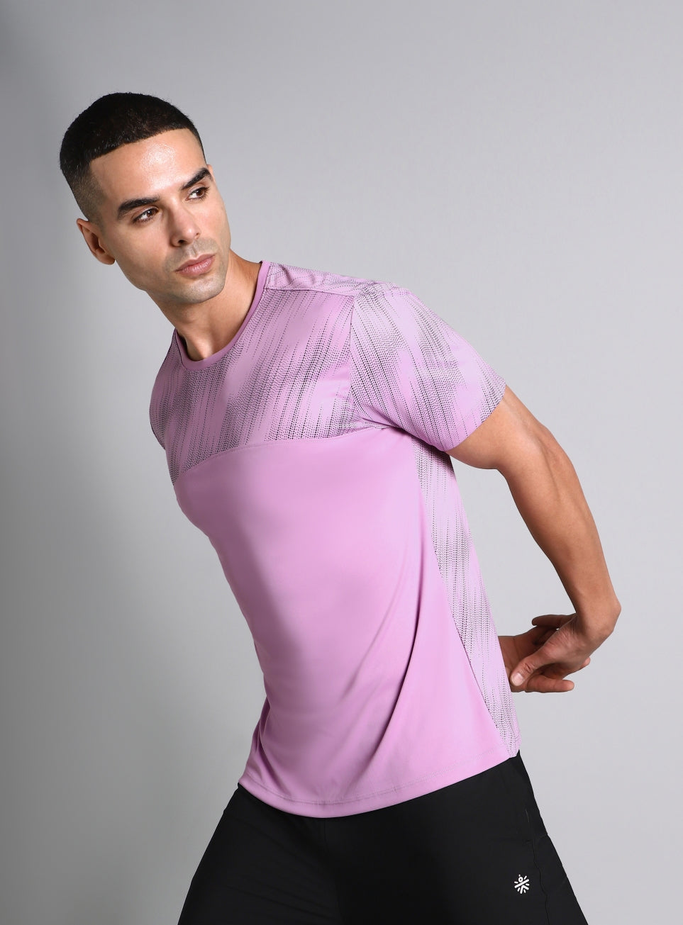 Men's Purple Urban Camo Run Pacer T-shirt