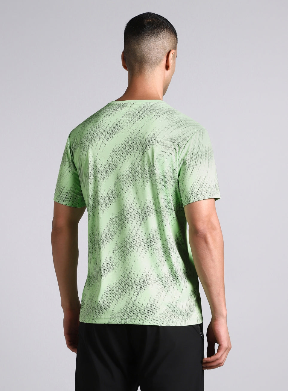 Men's Lime Urban Camo Run Pacer T-shirt