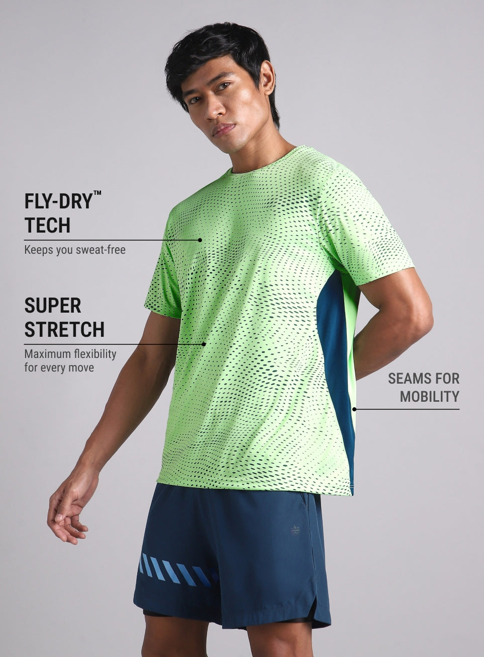 Men's Lime Dynamic Move Training T-shirt