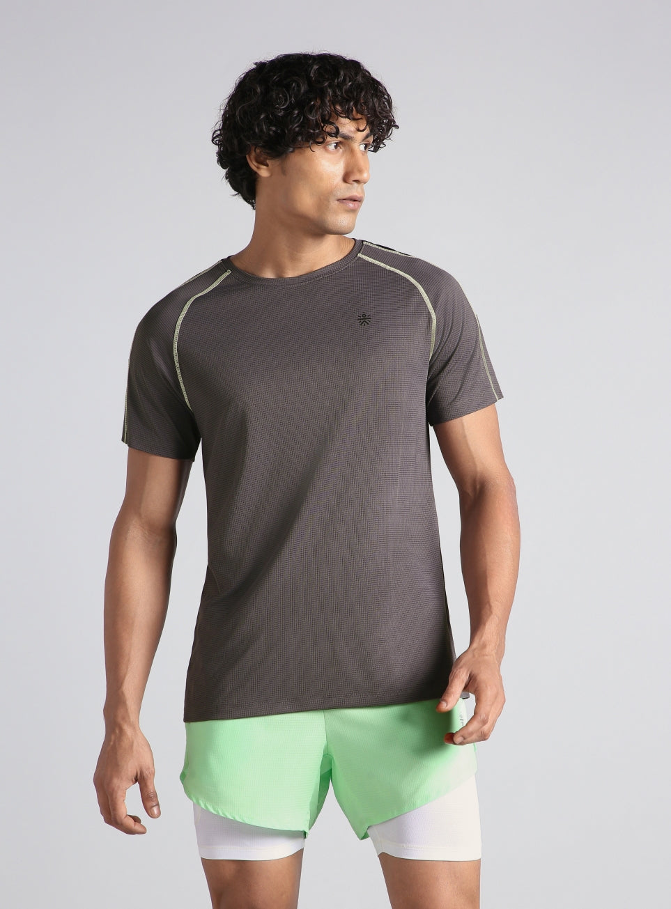 Men's All Format Dark Grey High Performance T-Shirt