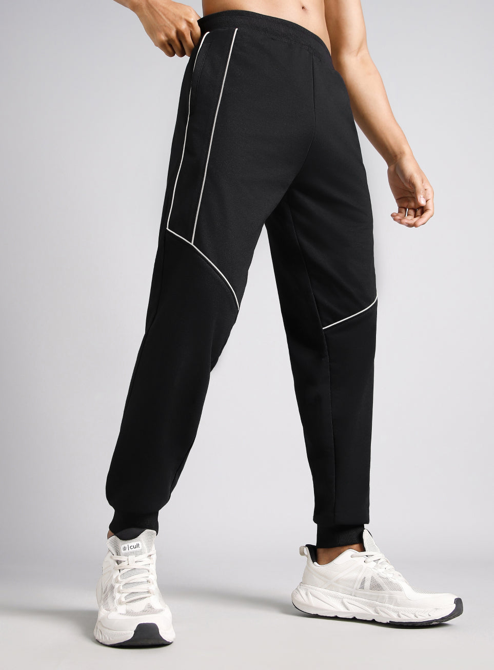 Men's Black Signature Sports Joggers