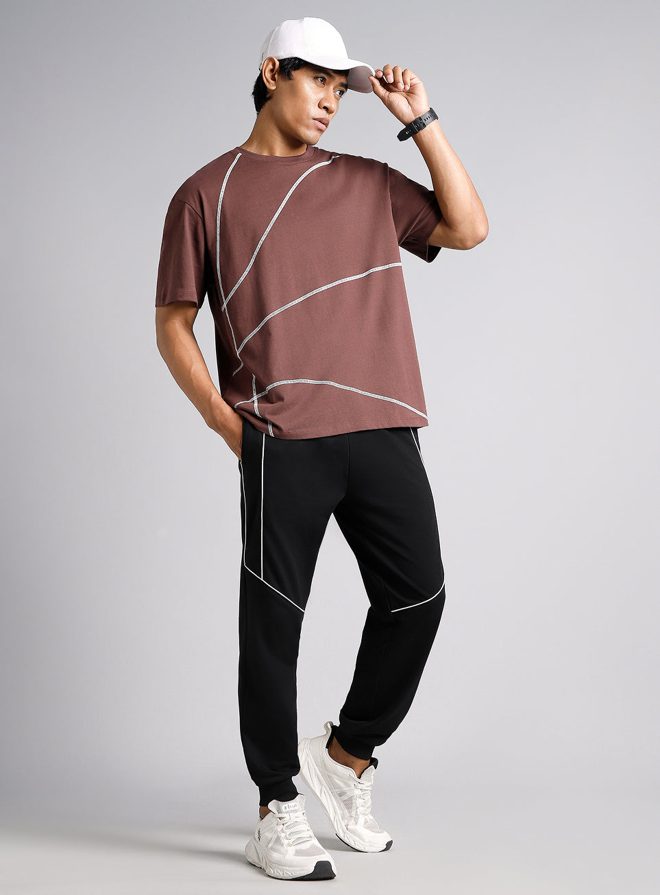 Men's Black Signature Sports Joggers