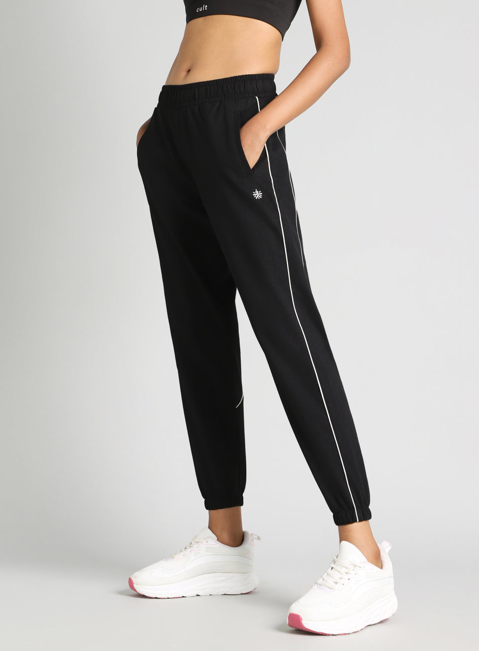 Women's Black Cult Play Panelled Joggers