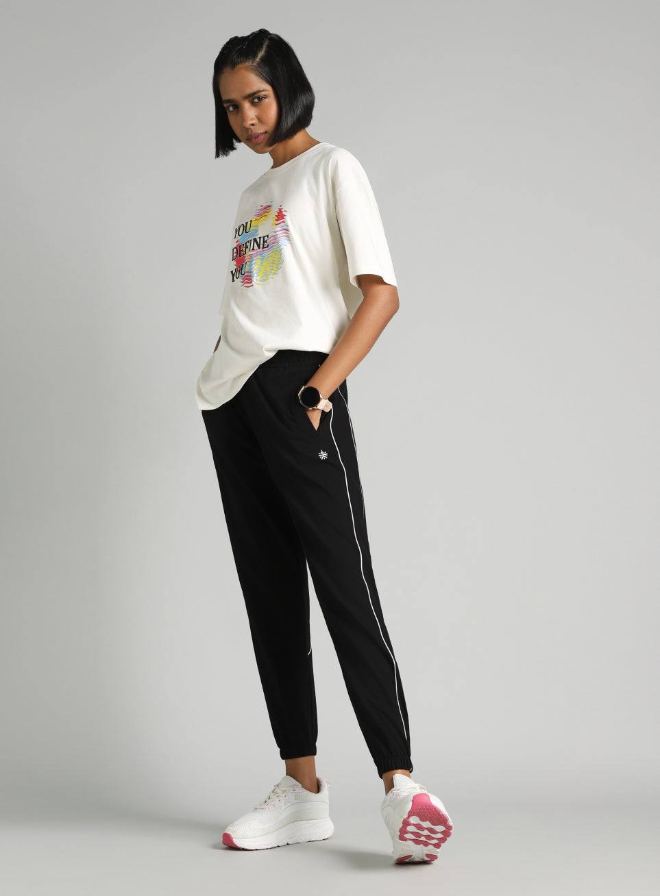 Women's Black Cult Play Panelled Joggers