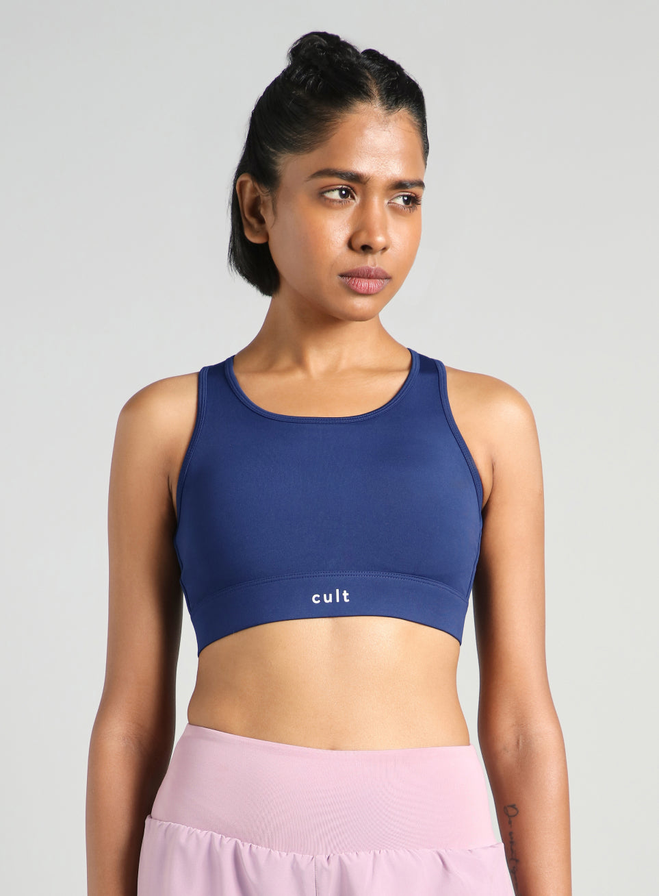 Women's Navy Training Criss Cross High Support Bra