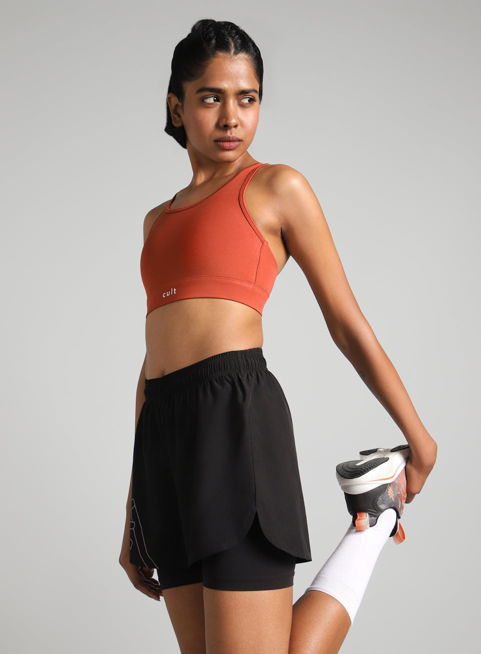 Women's Rust Training Criss Cross High Support Bra