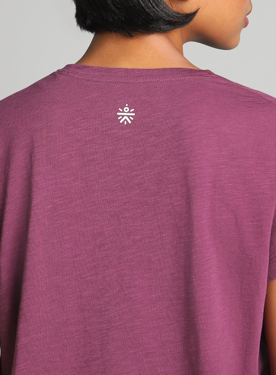 Women's Purple Flow Form Yoga T-shirt