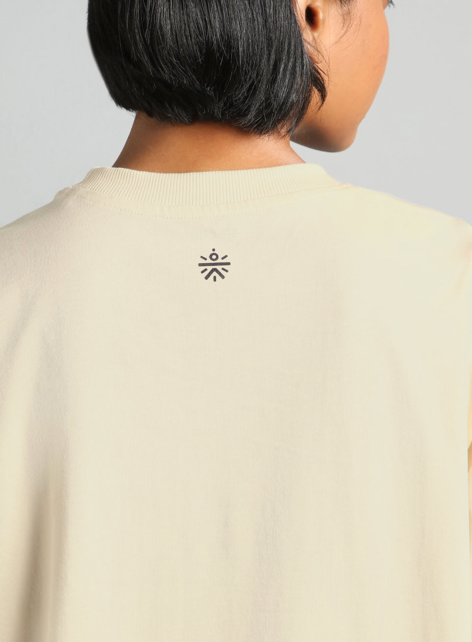 Women's Off White Flow and Flare Relaxed fit T-shirt