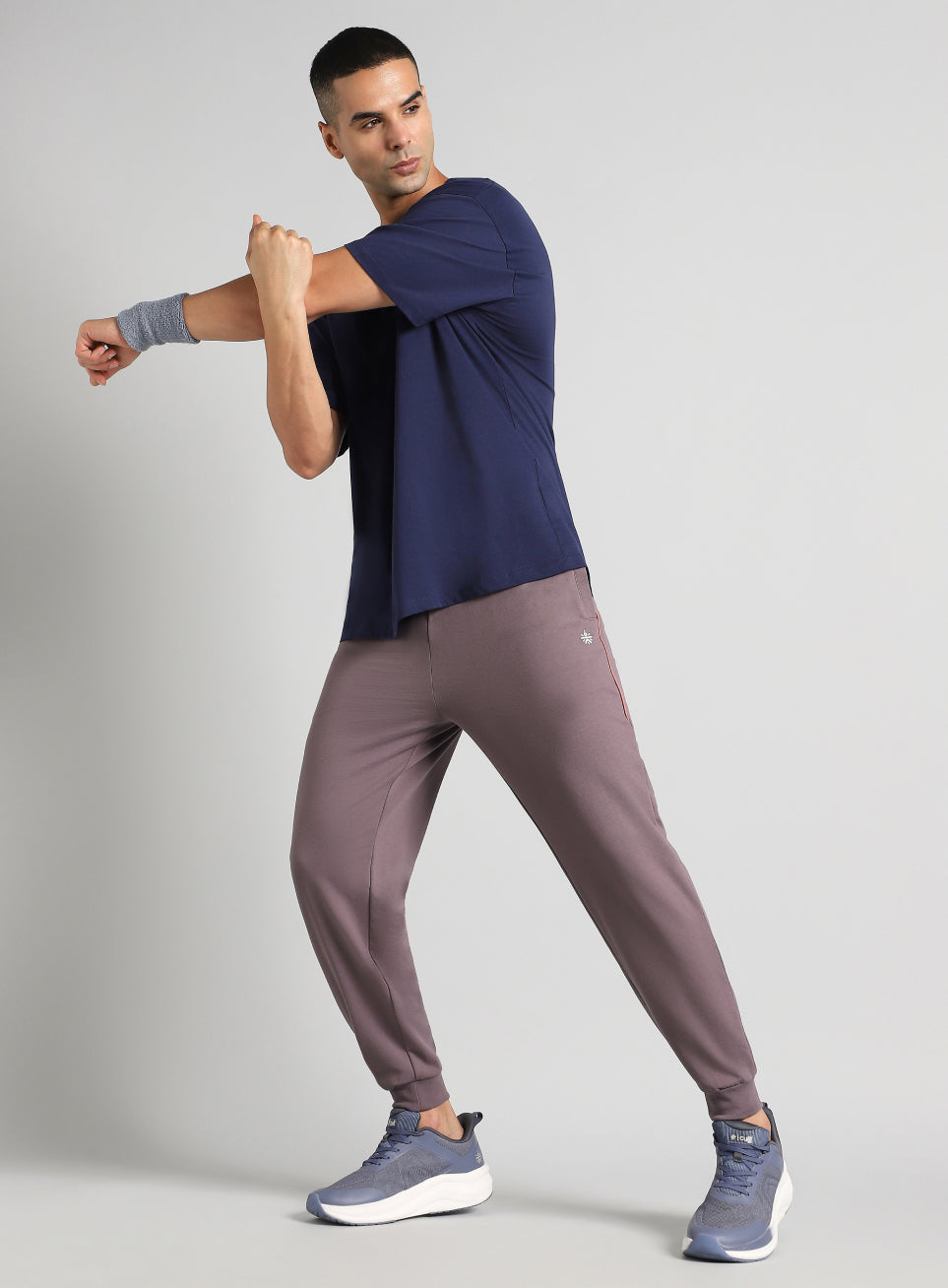 Men's Brown Edge Line Training Joggers