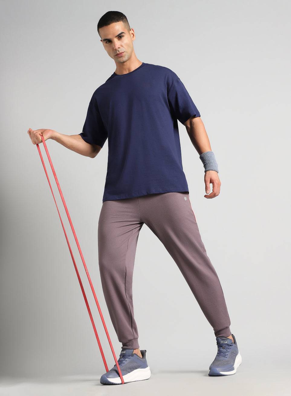 Men's Brown Edge Line Training Joggers