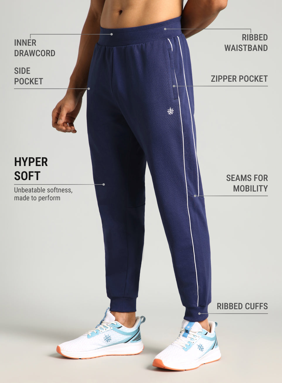 Men's Navy Sculpt Training Joggers