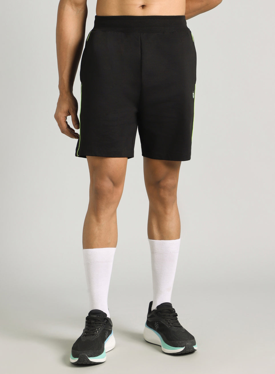 Men's Black Edge Line Training Shorts