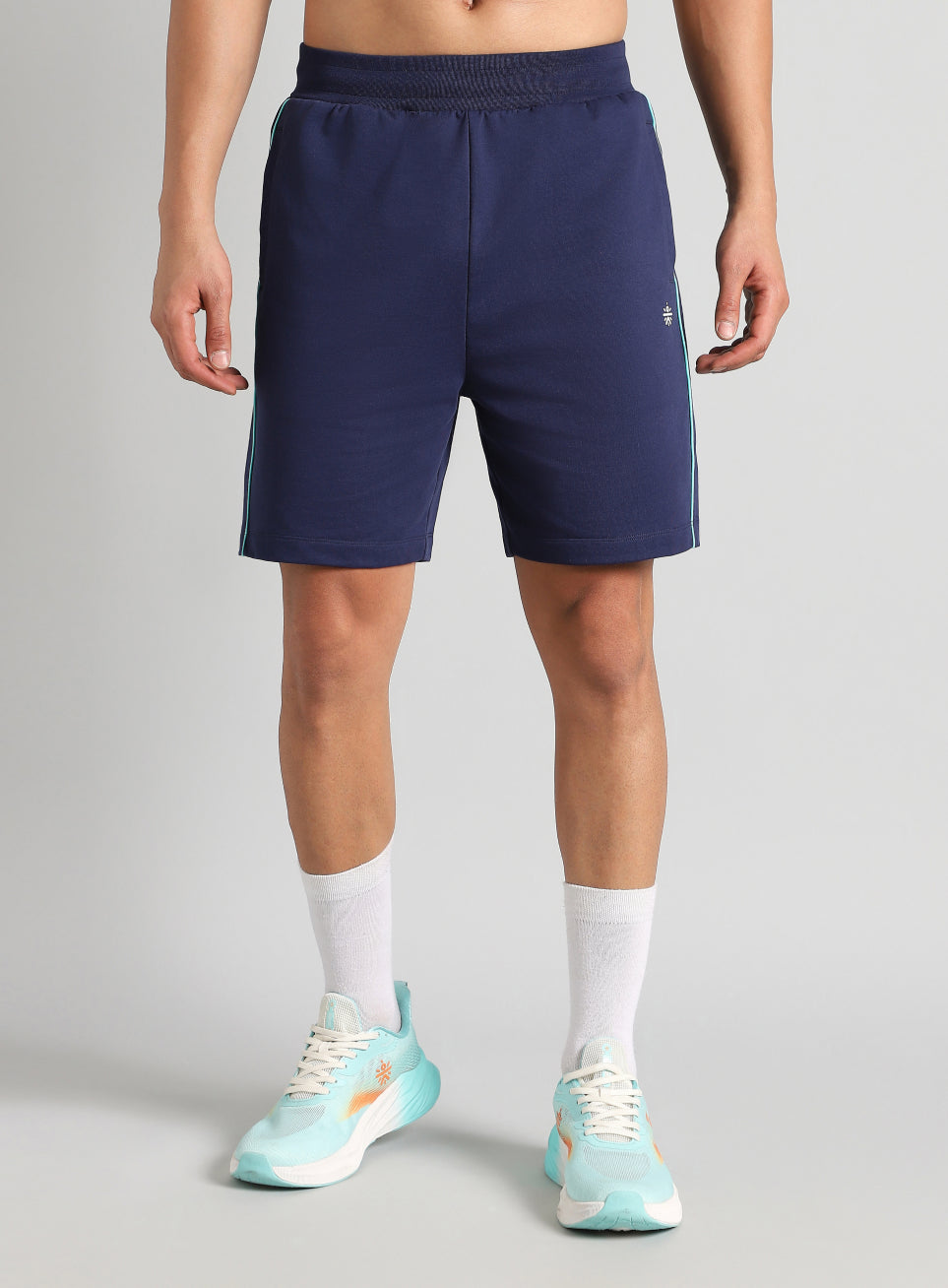 Men's Navy Edge Line Training Shorts