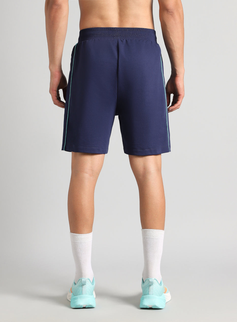 Men's Navy Edge Line Training Shorts