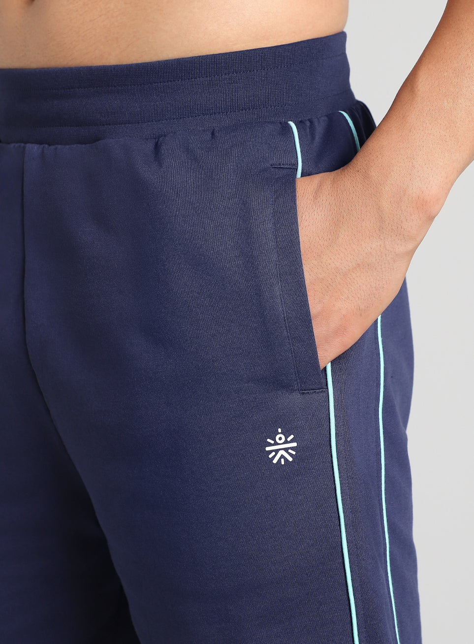 Men's Navy Edge Line Training Shorts