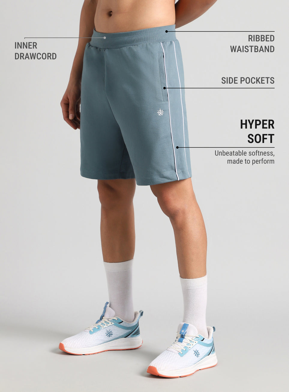 Men's Blue Edge Line Training Shorts