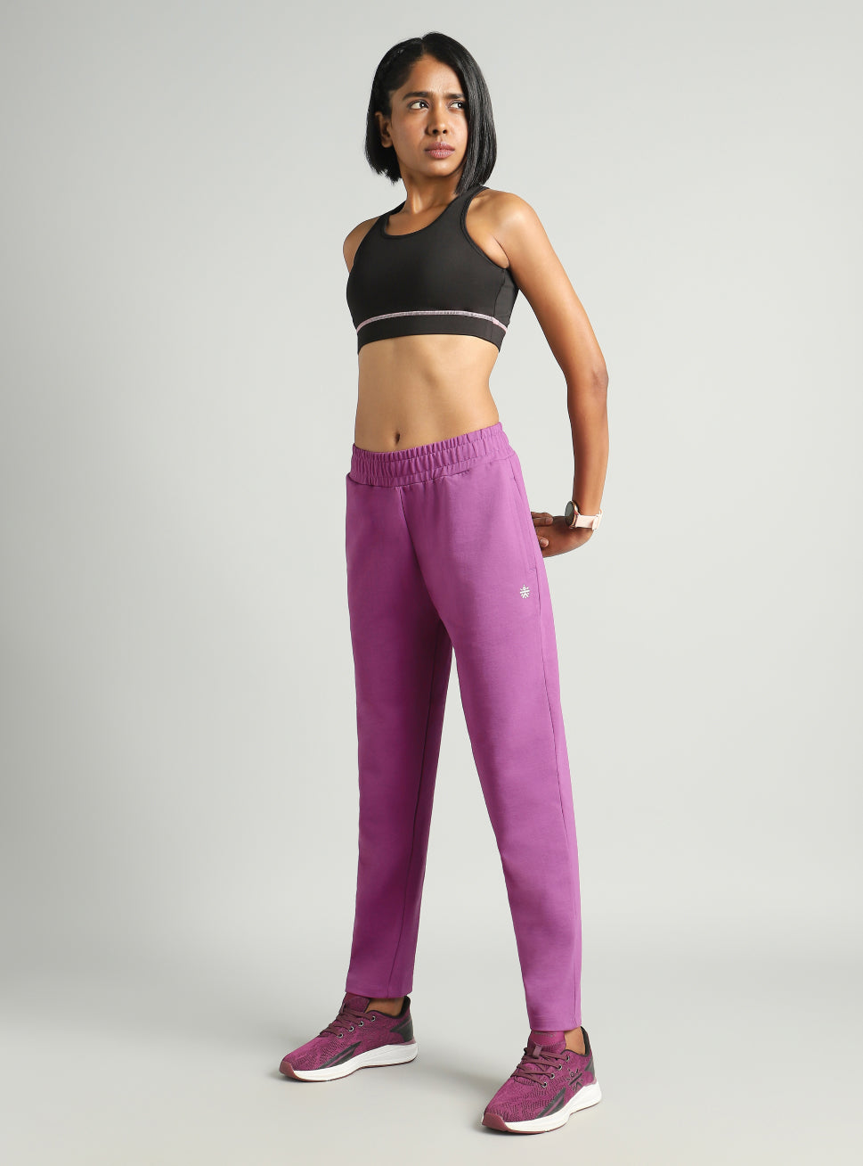 Women's Pink Easy Move Training Trackpants
