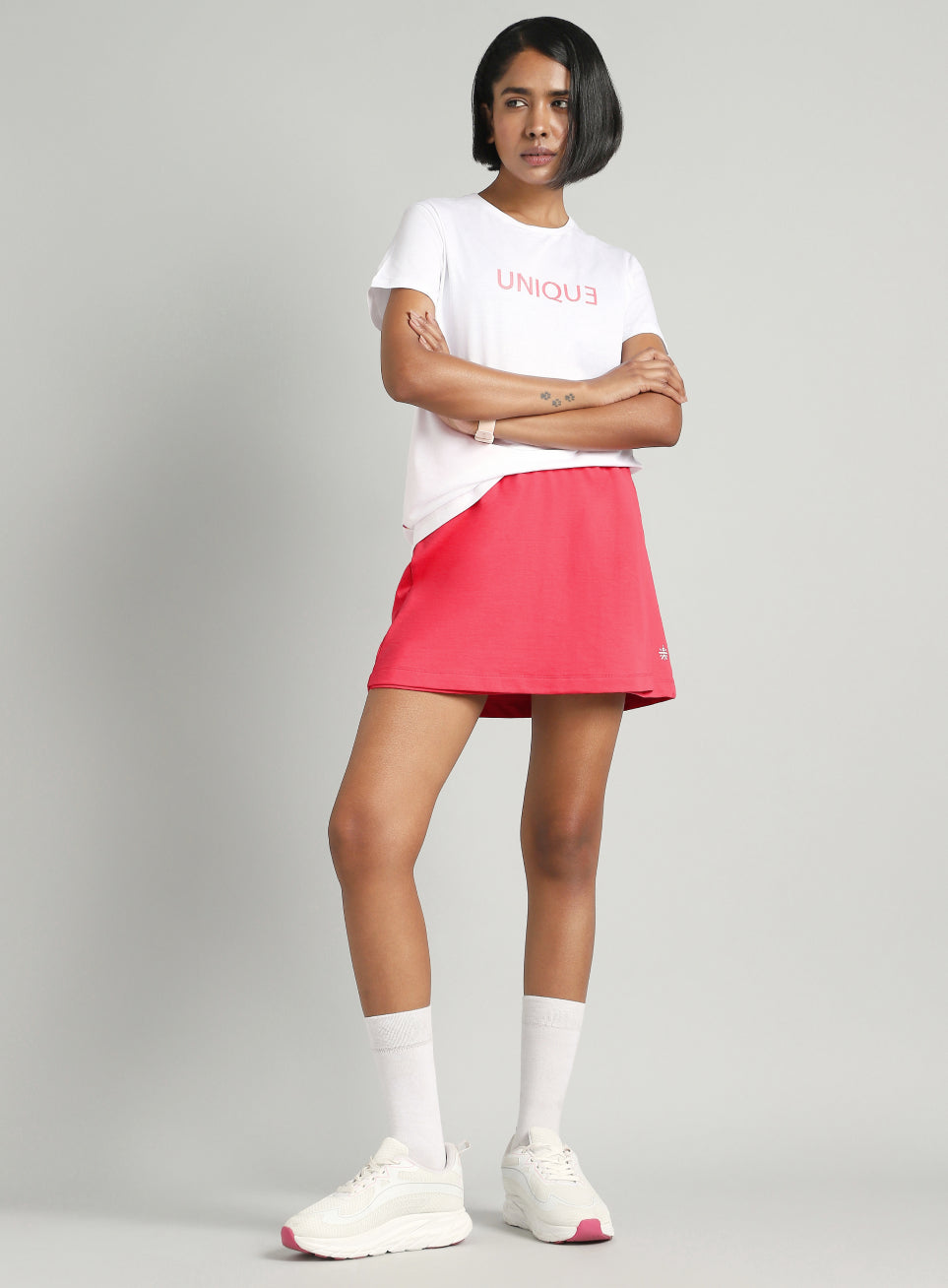 Women's Red All Day Play Skirt